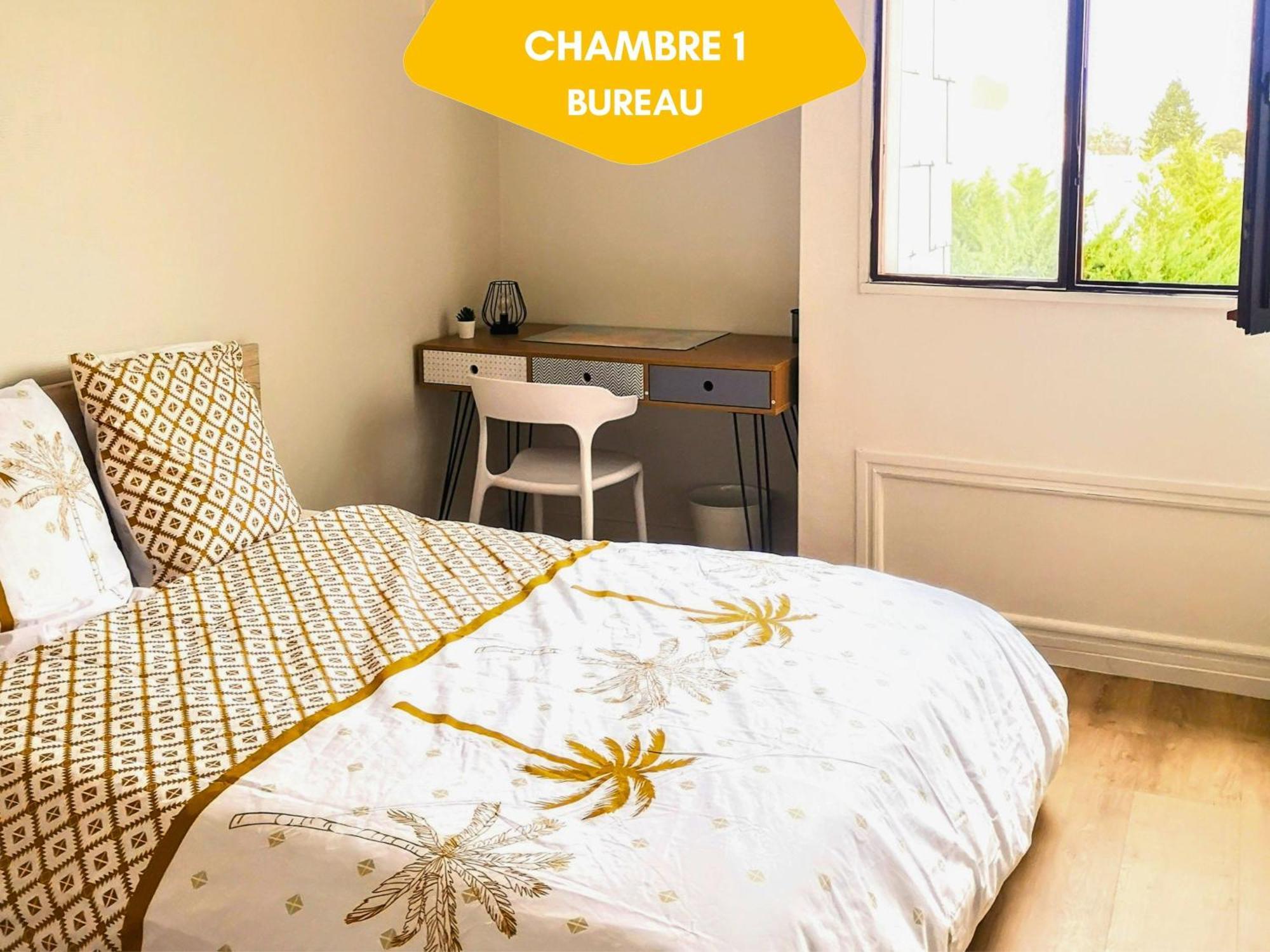 Ideal Groupe - Grands Espaces - 4 Chambres - Parking Gratuit - Proche Centre, Gare & Transports - Wifi - Offre Special De Reduction Jusqu'A -50 Le Mans Bagian luar foto